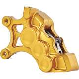 Arlen Ness Gold Left 6 Piston 14in Differential Bore Brake Caliper 02-201