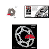 525 BMXR Chain Natural, Front & Rear Sprocket Kit for YAMAHA YZF-R6 2006-2016
