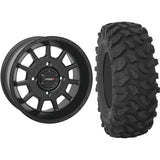 Set of 2 Mounted Wheel and Tire Kit Wheel: 15x7 5+2 4/156 Tire: 32x10-15 8 Ply