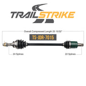 TrailStrike Front Pair CV Axles For John Deere Gator XUV 550 2012-2016
