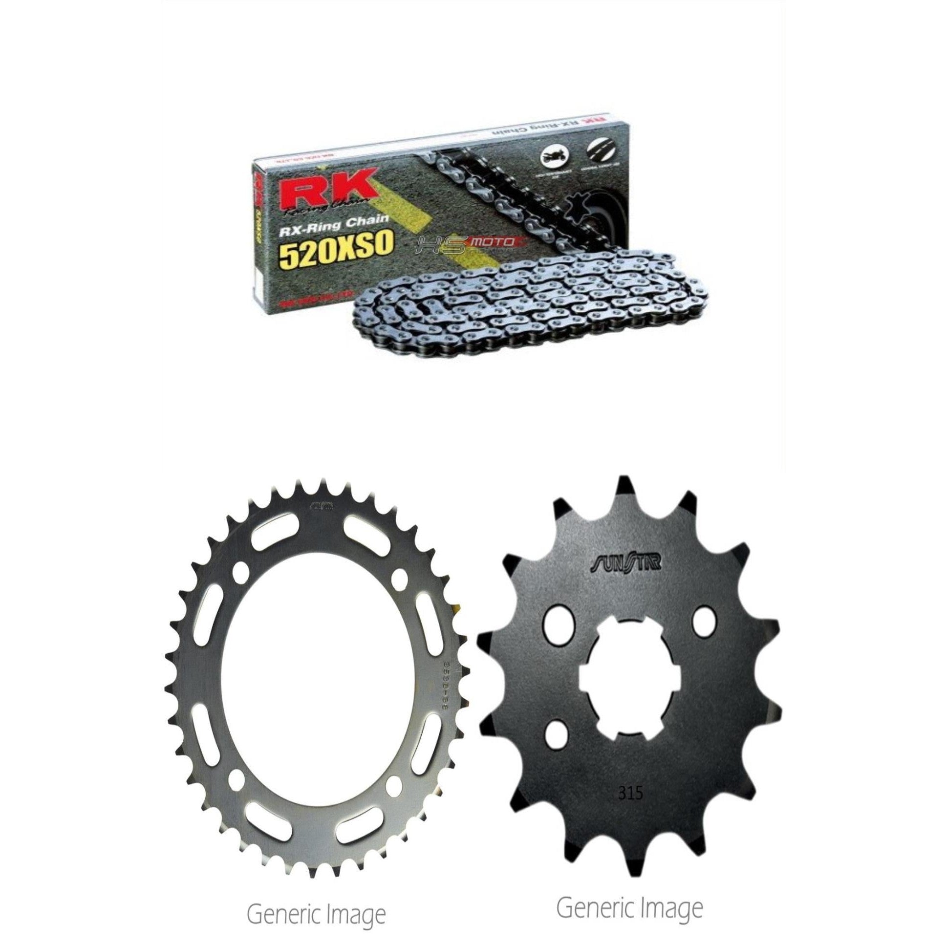 RK Chain & SUNSTAR Sprockets Kit for ATV/UTV YAMAHA YFZ350 Banshee 1987-1988