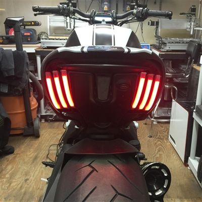 New Rage Cycles LED Replacement Turn Signals Rear Black - DVL-RTB-US