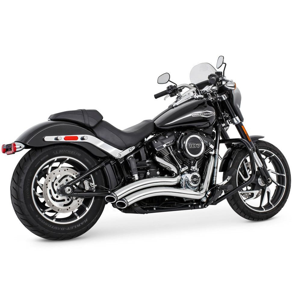 Freedom Performance Radical Radius Exhaust System Chrome With Black Tip HD00425