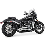 Freedom Performance Radical Radius Exhaust System Chrome With Black Tip HD00425