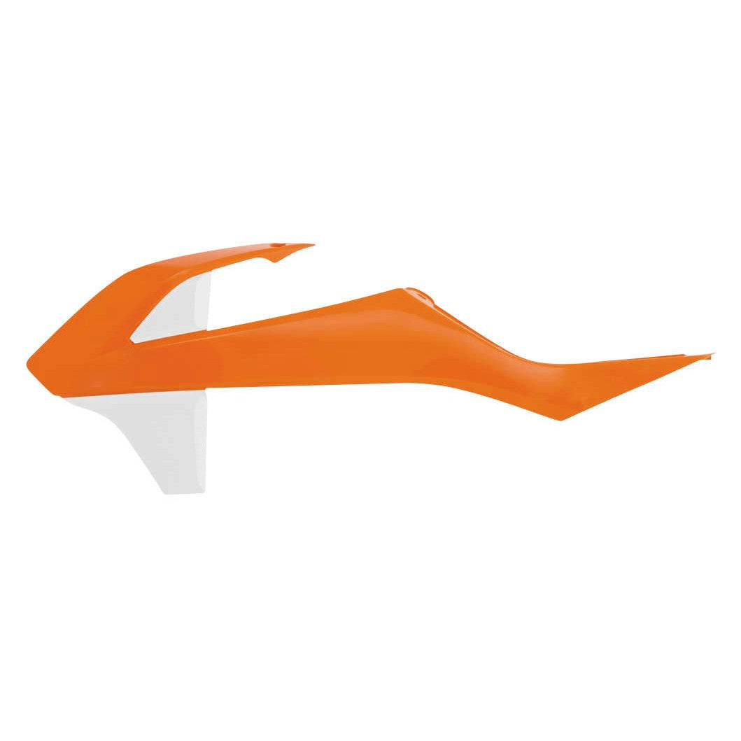 Acerbis 16 Orange/White Radiator Shrouds for KTM - 2685961362
