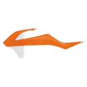 Acerbis 16 Orange/White Radiator Shrouds for KTM - 2685961362