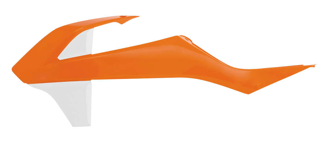 Acerbis 16 Orange/White Radiator Shrouds for KTM - 2685961362