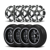 ITP SS312 Alloy 14" Wheels And Ultra GT Bias Tires [205/30-14]