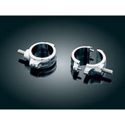 KURYAKYN CHROME STURDY 49MM 49 MM 2 PIECE FORK MOUNTS FOR HARLEY DAVIDSON MODELS