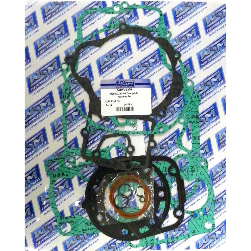 WSM Complete Gasket Kit For Kawasaki 250 KX 90-91 25-753