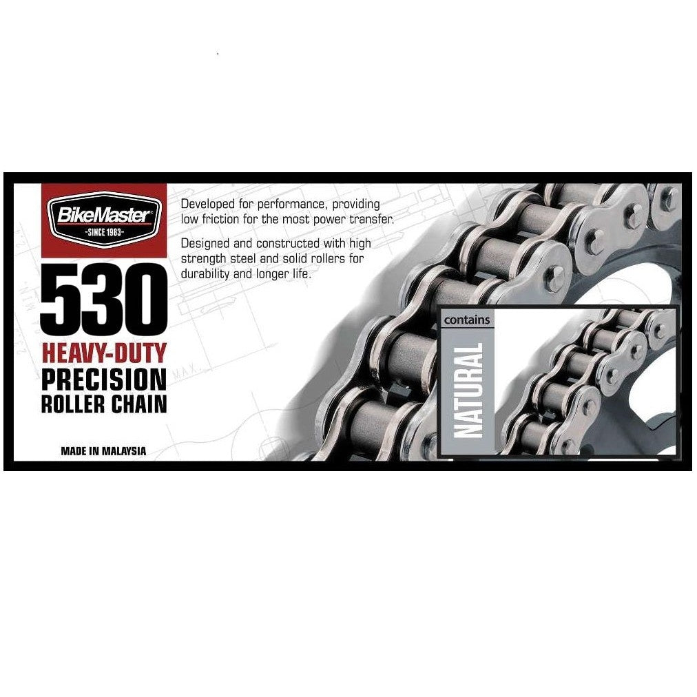 530H Chain Natural,Front & Rear Sprocket Kit for KAWASAKI KZ440 Ltd 1980-1985