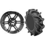 Set of 2 Mounted Wheel and Tire Kit Wheel: 14x8 3+5 4/110 Tire: 29.5x9-14 6 Ply