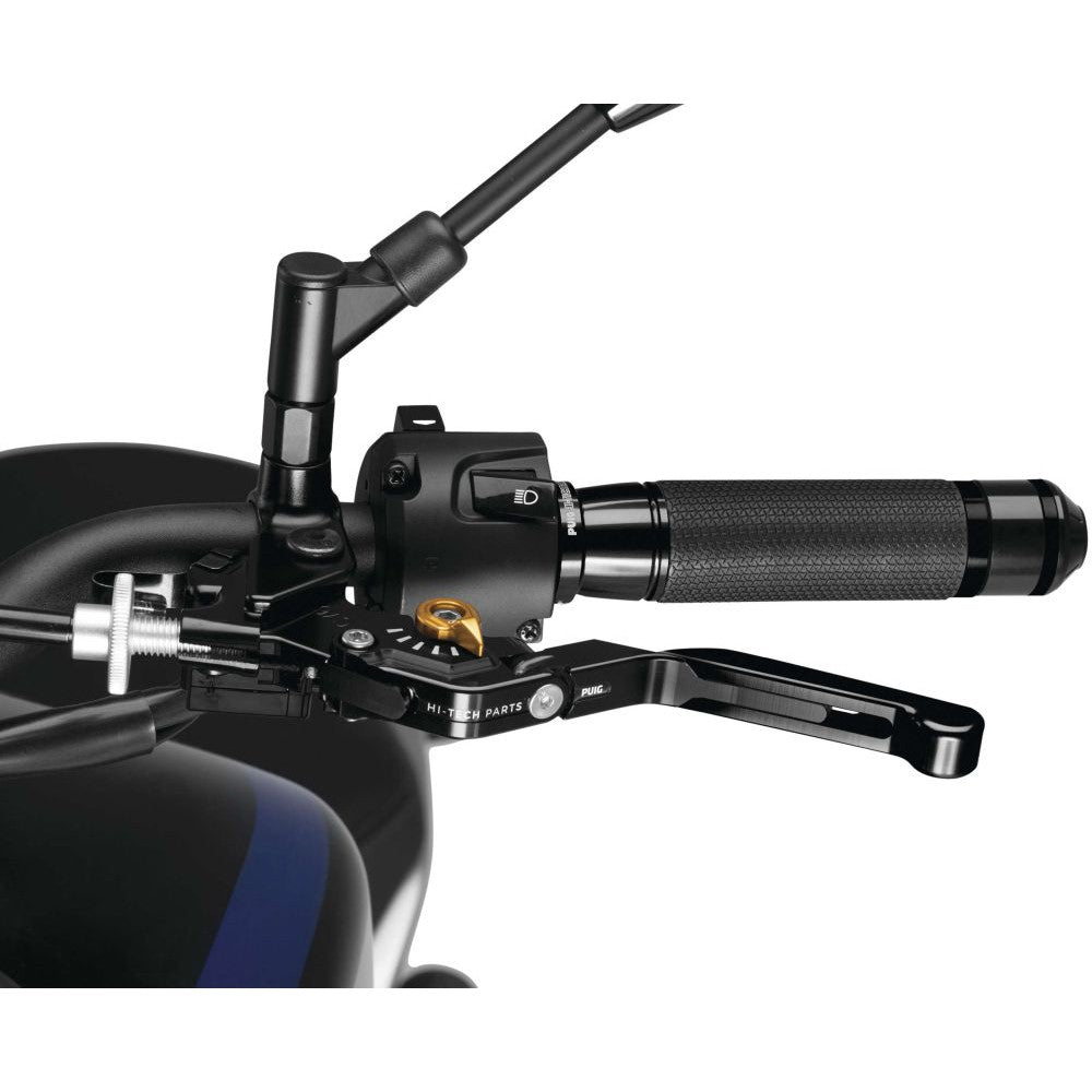 Puig 3.0 Clutch Lever Extendable Foldable Black/Black/Gold - 24NNO