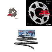 530ZVM-X Natural, Front & Rear Sprocket Kit for KAWASAKI ZXR750 J 1991-1992