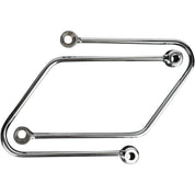 Cobra Saddlebag Supports Chrome - 02-6116