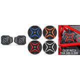 SSV Works Front 6.5" Speaker Pods With Red Grilles For Polaris Ranger XP 1000 18-22