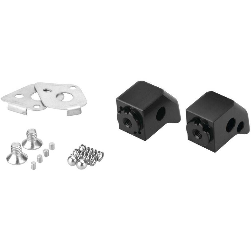 Puig Adjustable Footpeg Adaptors Passenger Black - 20259N