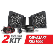 SSV Works Unloaded 10" Subwoofer Enclosure W/ 2 Speaker Audio Kit For Kawasaki KRF1000 20-22