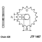 Front & Rear Sprocket Kit for SUZUKI TC100 72-77 JT Sprockets