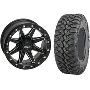 Set of 2 Mounted Wheel and Tire Kit Wheel: 14x7 4+3 4/156 Tire: 30x10-14 8 Ply