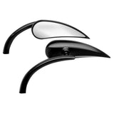 Arlen Ness Micro Black RAD II Teardrop Right Side Mirror Harley or Metric EACH