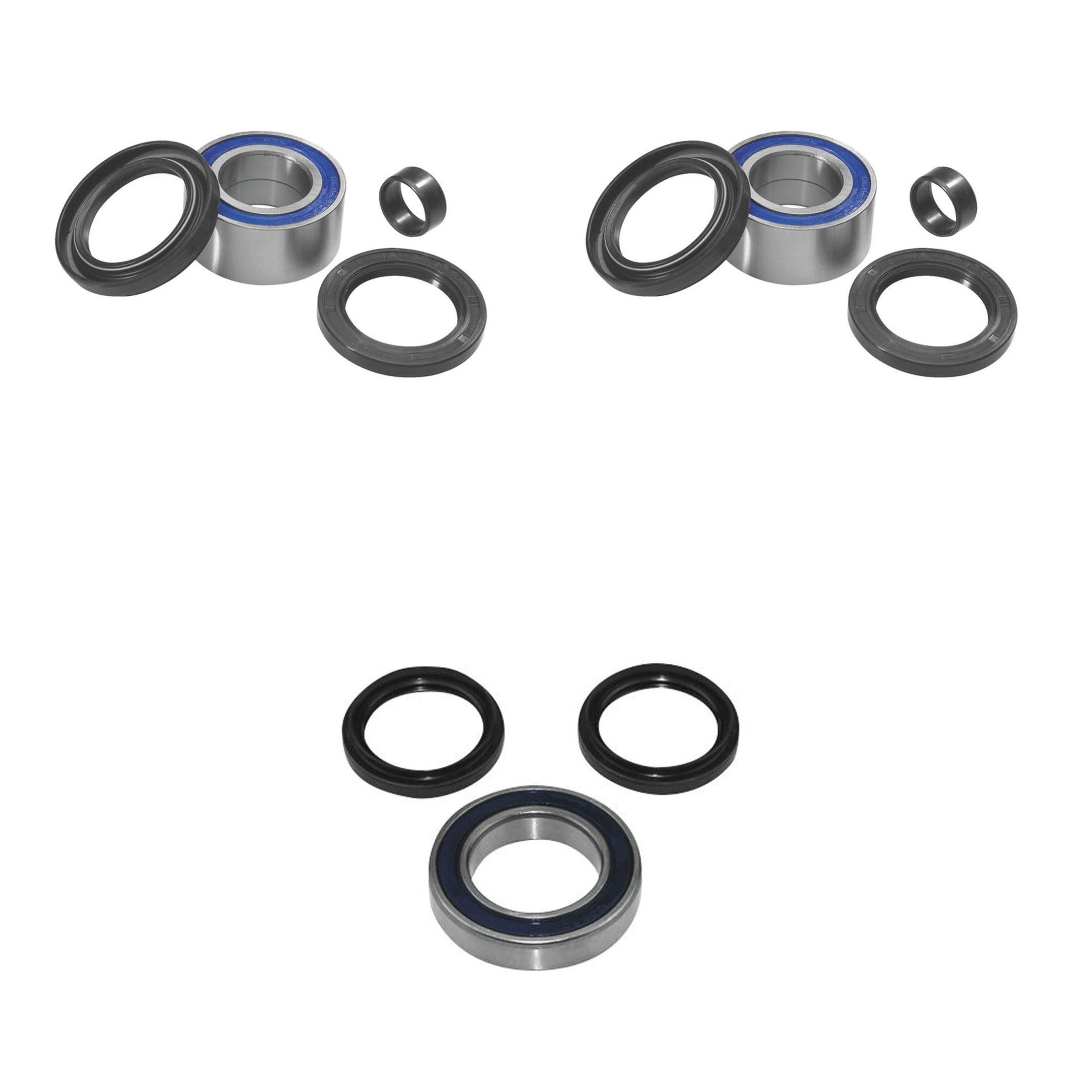 QUADBOSS Front and Rear Wheel Bearing Kits for Suzuki LT-250R 1985-1992