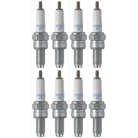 Set of 8 NGK Standard Spark Plugs for Yamaha YZF-R6S 2009 Engine 600cc