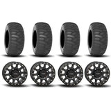 System 3 SB-3 Beadlock Matte Black 15" Wheels And SS360 Sand/Snow Tires [33x10-15]
