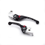 Par de palancas de embrague y freno ASV Inventions serie F4 negras para Honda XR600R 1985-2000
