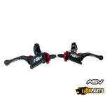 Maneta de freno y embrague ASV Black Off-Road Shorty Pro Perch para Honda XR75 1973-2002