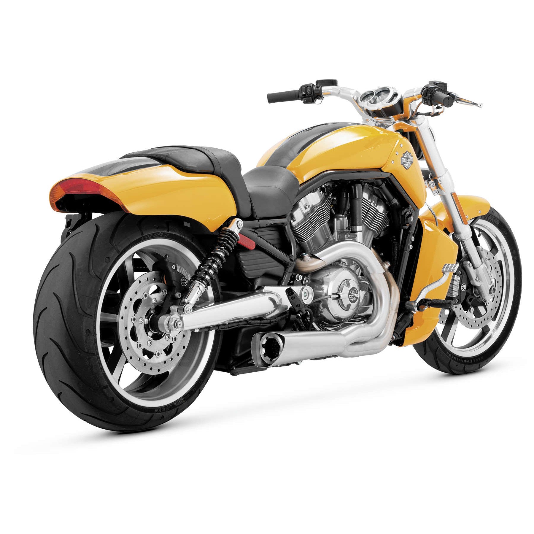 Vance & Hines 75-116-4 Competition Series 2:1 Exhaust Systems; Brushed