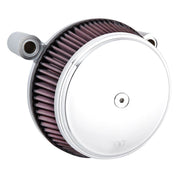 Arlen Ness Big Sucker Smooth Steel Chrome Air Filter Kit With Steel Cover