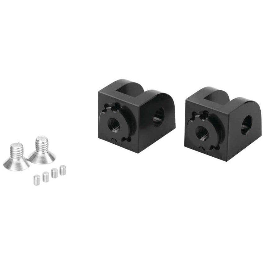 Puig Adjustable Footpeg Adaptors Rider Black - 20236N