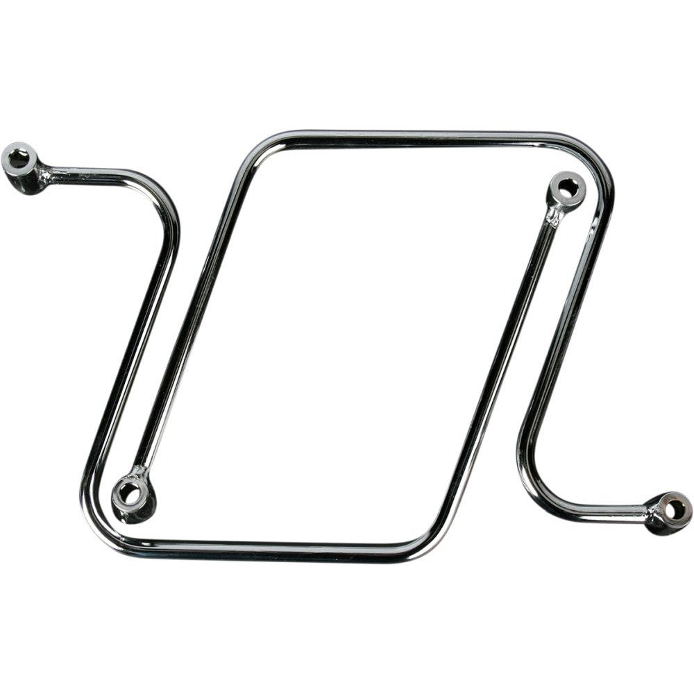 Cobra Saddlebag Supports Chrome - 02-6241