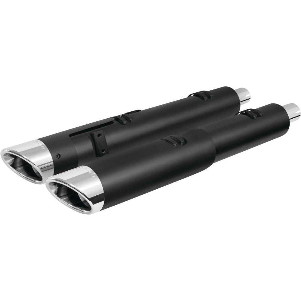Freedom Performance 2-Step Slip-On Exhaust Slash Tip Black/Chrome - IN00210