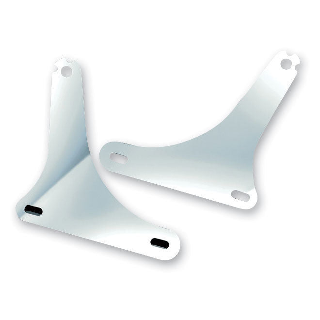 Kuryakyn Driver Passenger Backrest Sissy Bar Side Plate Chrome Harley Softail