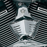 KURYAKYN CHROME V SHIELD HORN COVER FOR 1995-2016 STOCK HORN HARLEY DAVIDSONS HD