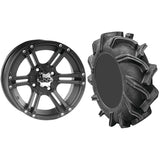 Set of 2 Mounted Wheel and Tire Kit Wheel: 14x6 4+2 4/110 Tire: 28x9-14 6 Ply