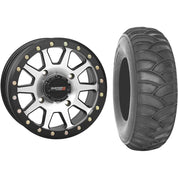 Set of 2 Mounted Wheel and Tire Kit Wheel: 14x10 5+5 4/137 Tire: 30x12-14 2 Ply