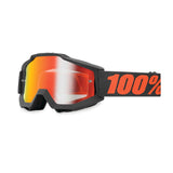 100% Gen1 Accuri Goggles Gunmetal with Red Mirror Lens - 50210-025-02
