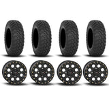 System 3 SB-7 Beadlock Matte Black 15" Wheels And RT320 Tires [32x10R-15]