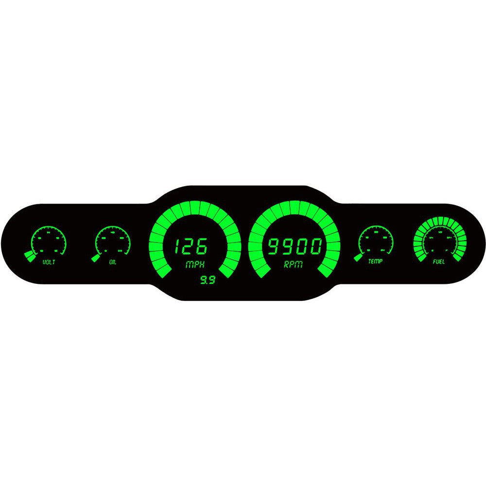 Intellitronix 6 Gauge Analog Bargraph Universal Panel BG10002 - Green