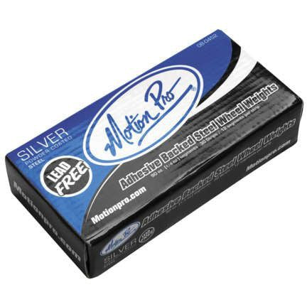 Motion Pro Silver Steel Wheel Weights 90 oz Box 360 x 1/4 oz 08-0452