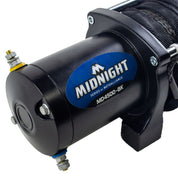 Viper Midnight ATV Winch Kit 4500 lb With 50 Feet Black Synthetic Rope With Mount