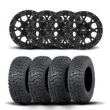 Rines ITP Hurricane de 14" en negro mate y neumáticos Terra Hook [32x10-14]