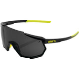 100% Racetrap Sunglasses Gloss Black with Smoke Lens - 61037-001-57