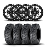 Rines ITP Tornado de 15" en negro mate y neumáticos Tenacity [33x9.5-15]