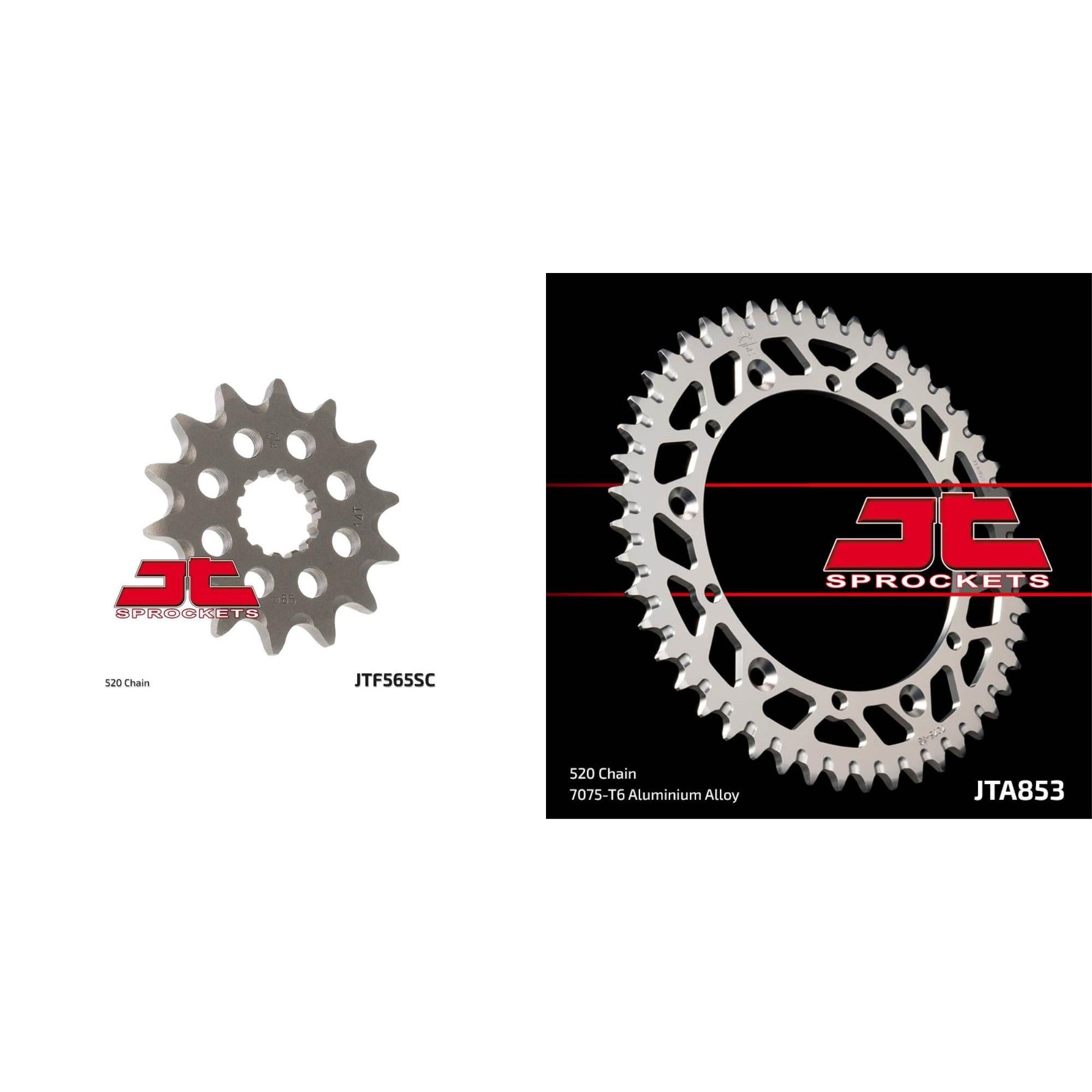 Front Steel and Rear Aluminum Sprocket Kit for OffRoad YAMAHA MX400 1975