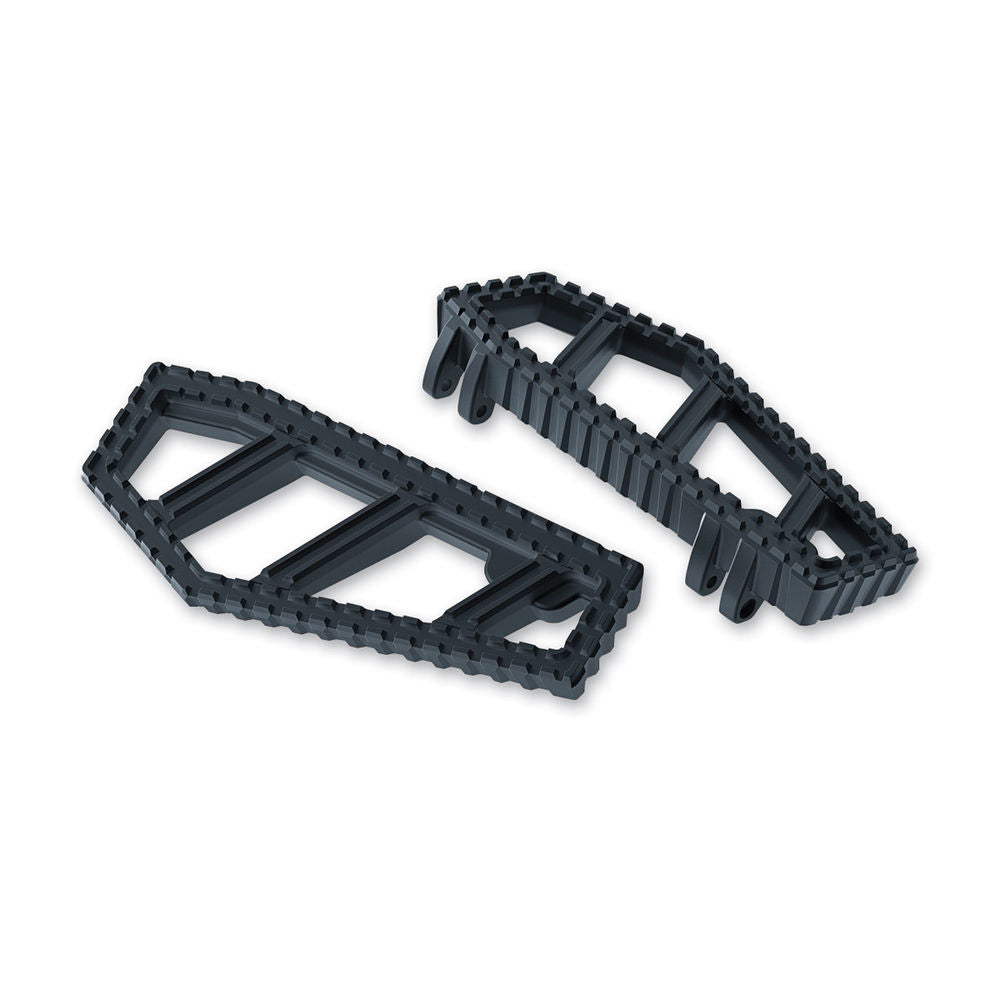 Kuryakyn Riot Black Cast Aluminum Floorboards Harley Touring Softail Dyna 83-18