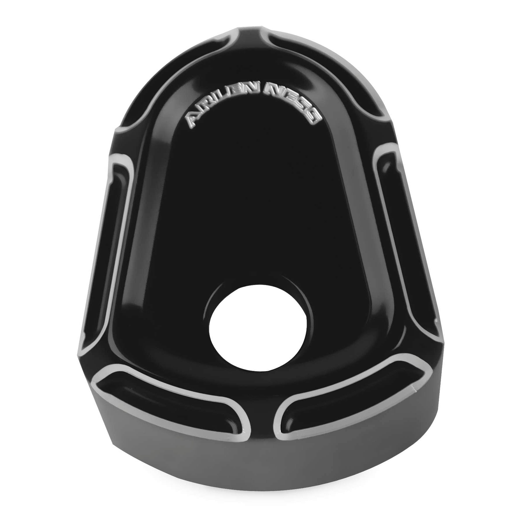 Arlen Ness Black Beveled Ignition Switch Cover for Harley Touring 07-13 New